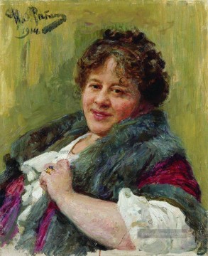  1914 Galerie - Porträt des Schriftstellers tl shchepkina kupernik 1914 Ilja Repin